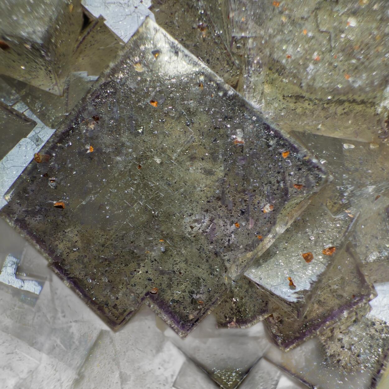 Fluorite With Pyrite Inclusions