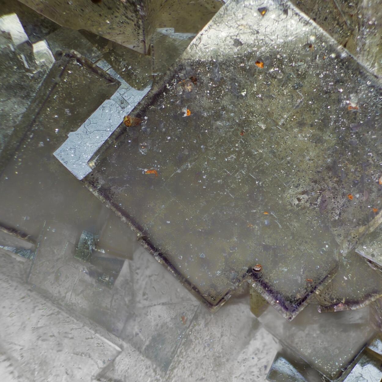 Fluorite With Pyrite Inclusions