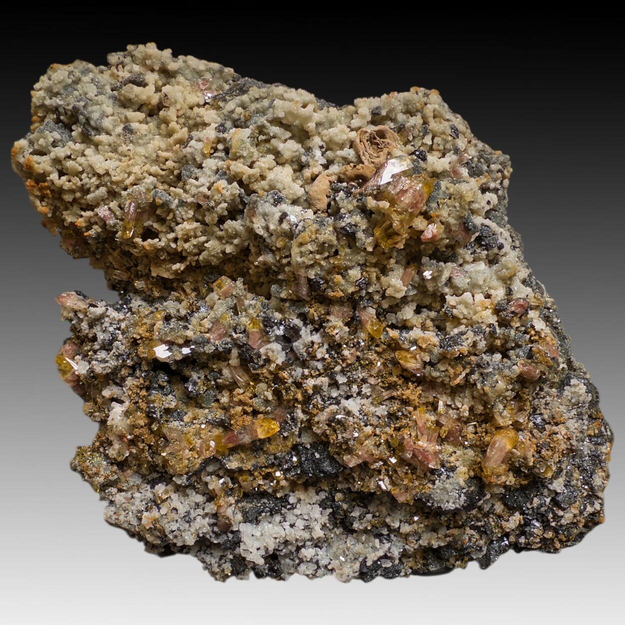 Baryte With Sphalerite Chalcopyrite & Quartz