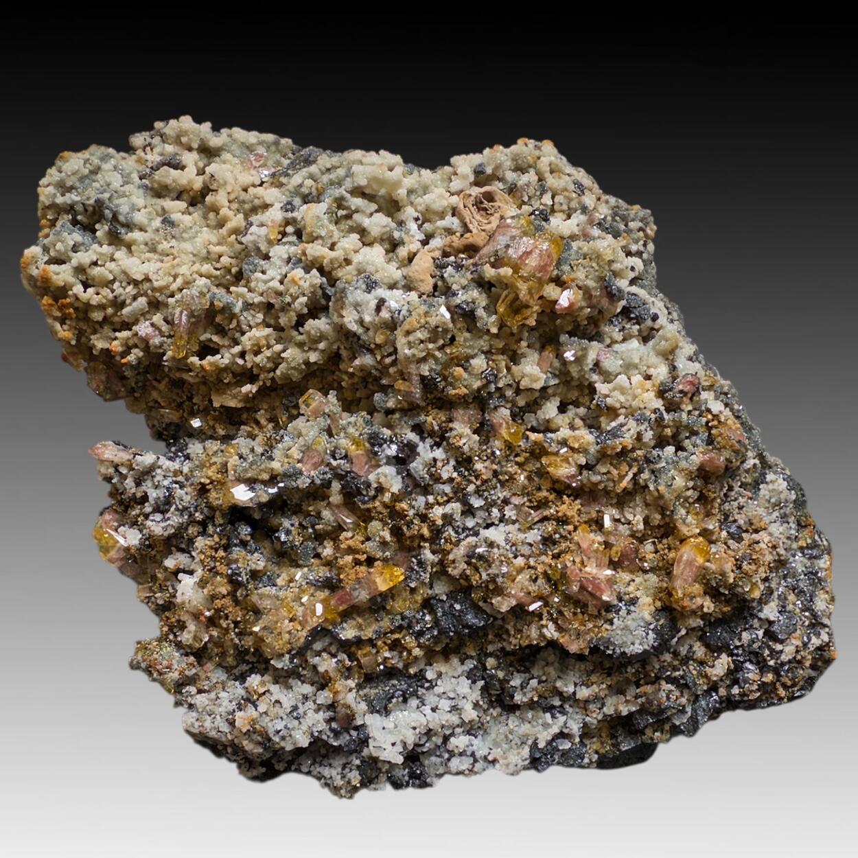 Baryte With Sphalerite Chalcopyrite & Quartz