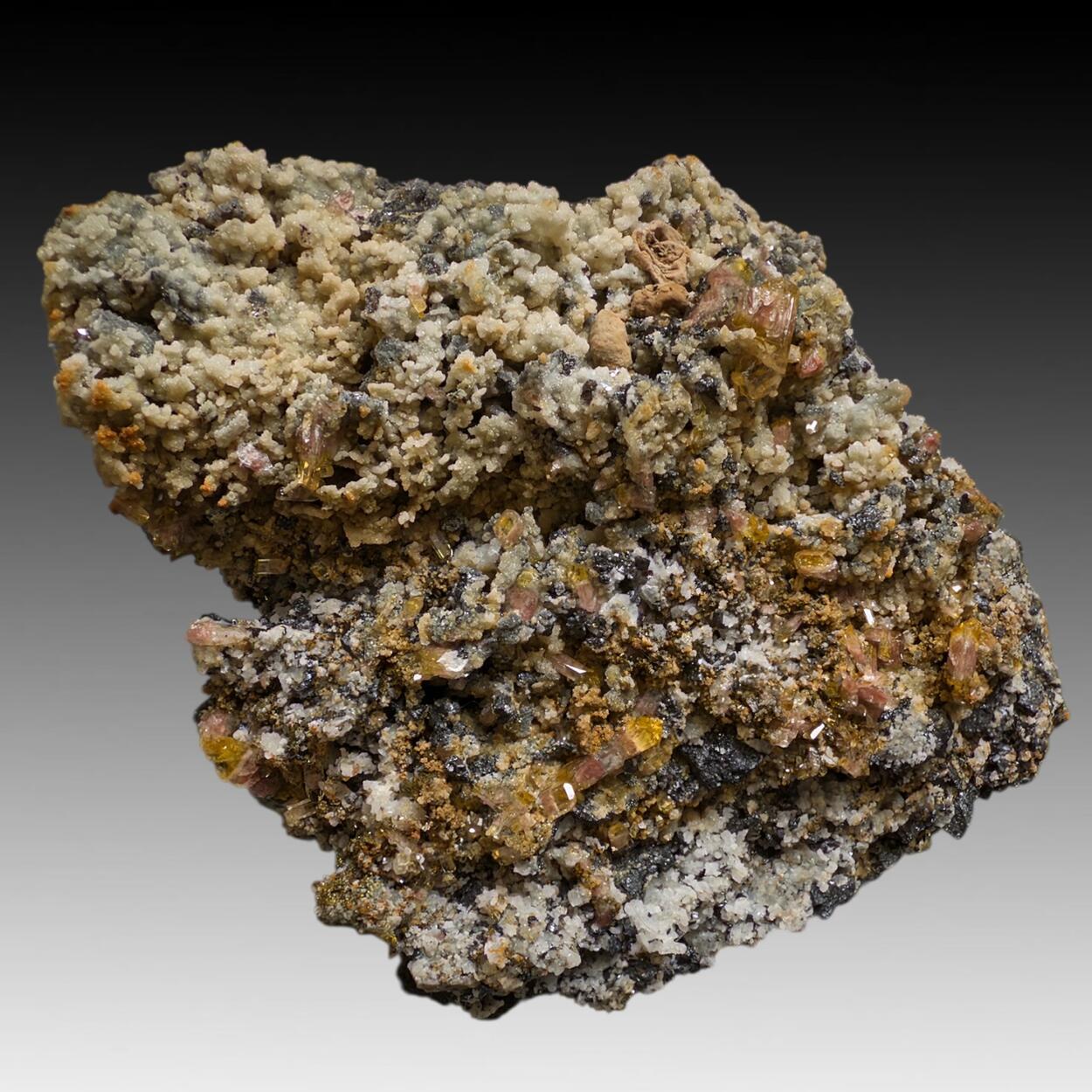 Baryte With Sphalerite Chalcopyrite & Quartz