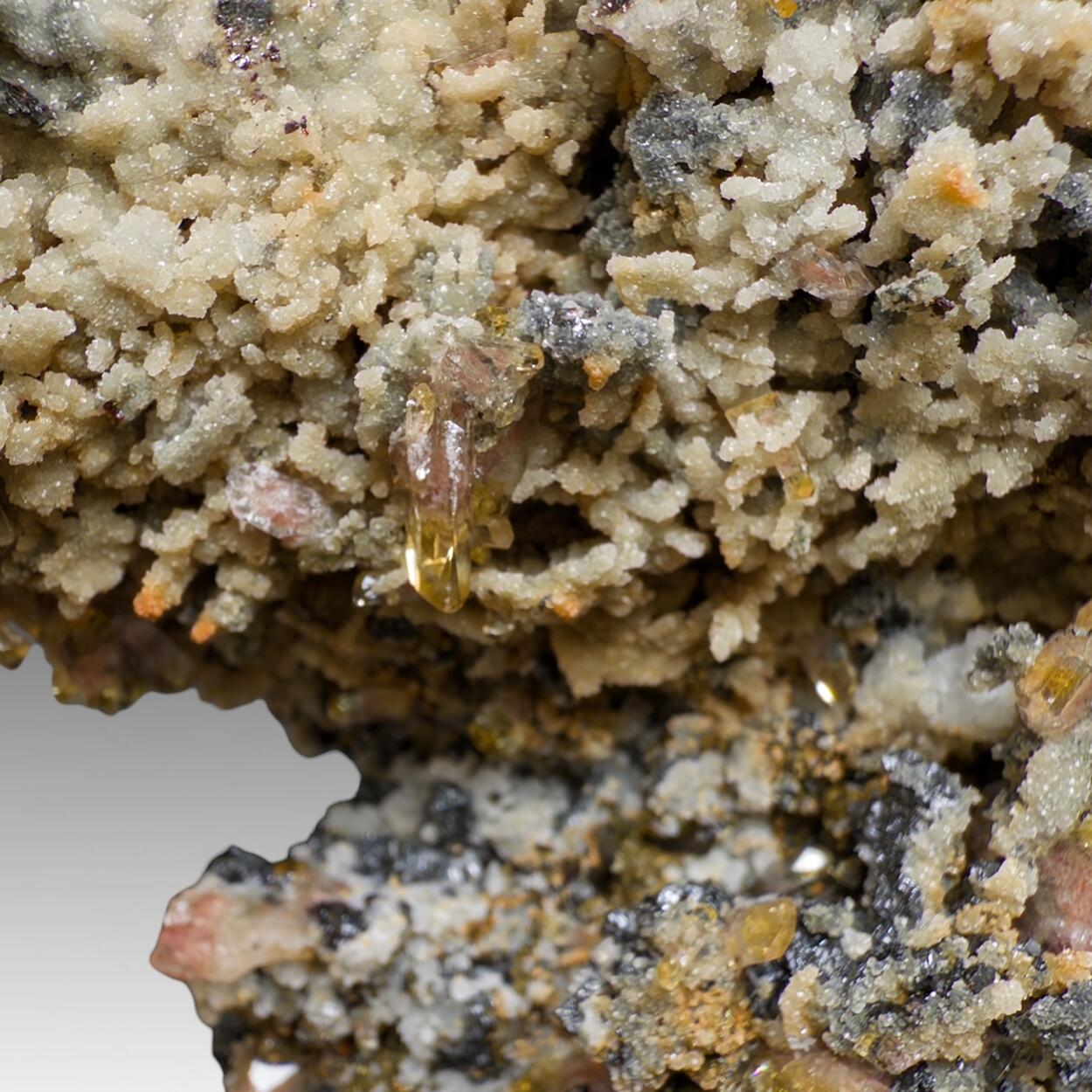 Baryte With Sphalerite Chalcopyrite & Quartz