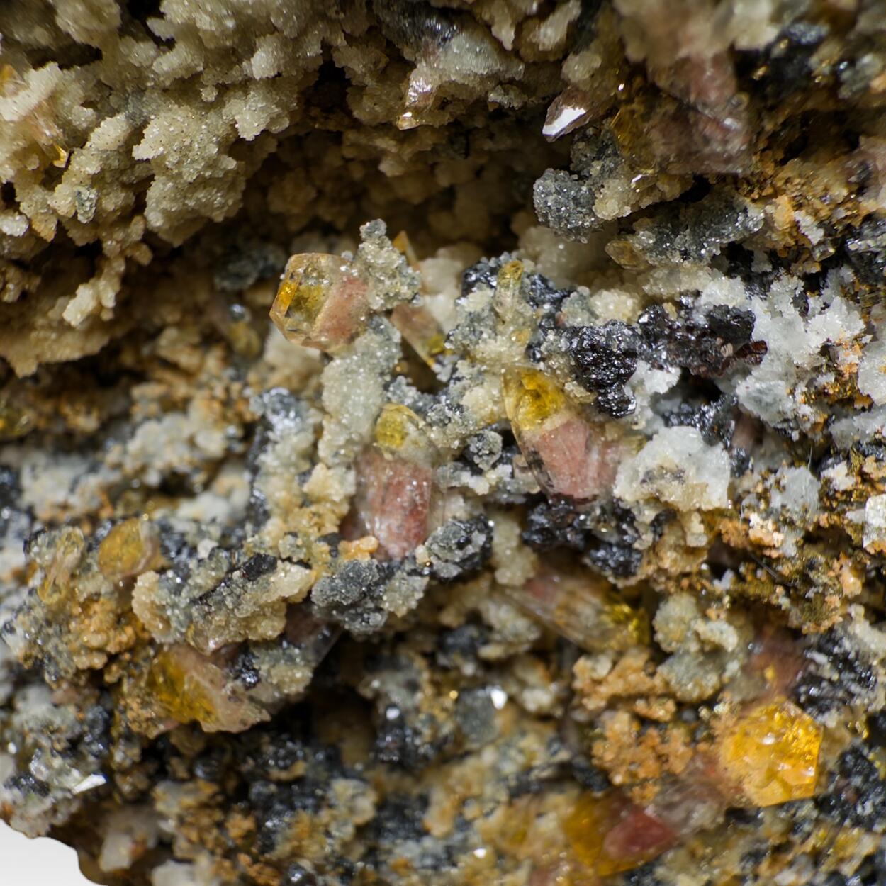 Baryte With Sphalerite Chalcopyrite & Quartz