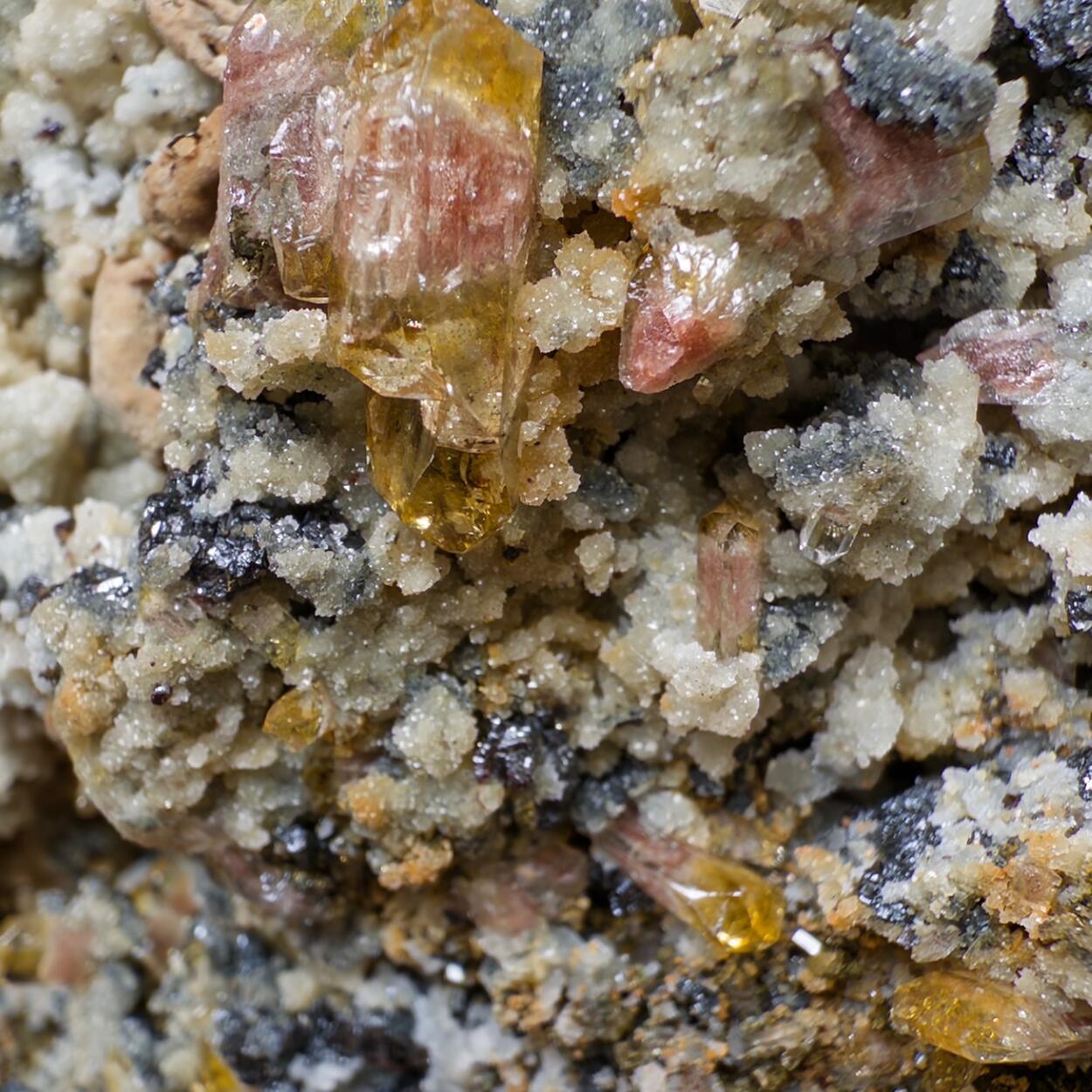 Baryte With Sphalerite Chalcopyrite & Quartz