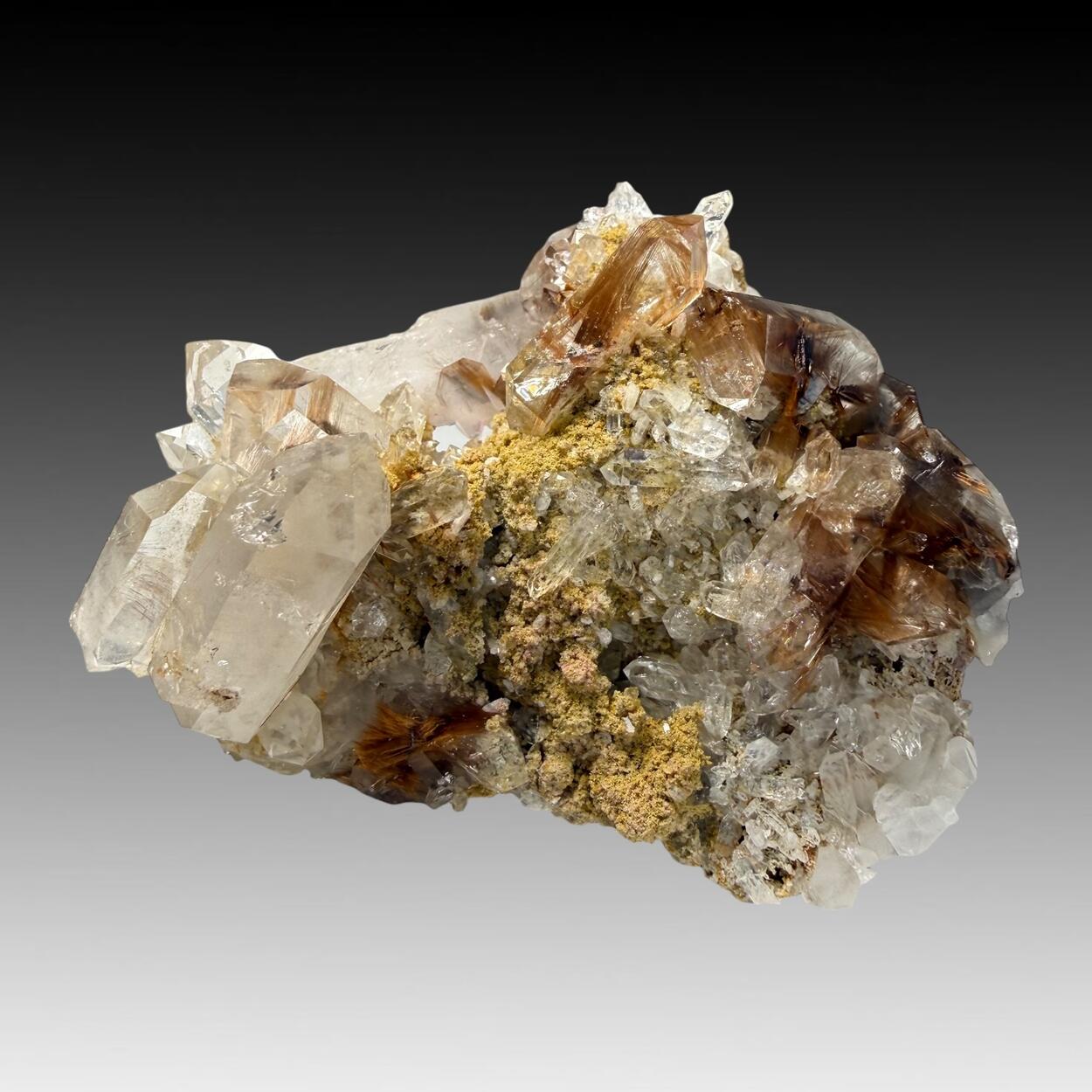 Quartz With Brookite & Rutile Inclusions