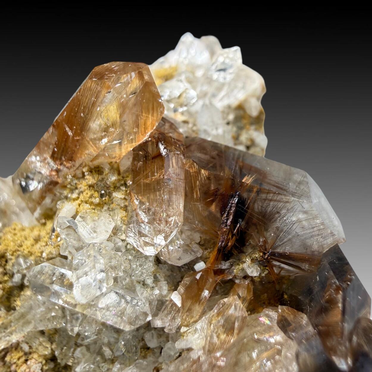 Quartz With Brookite & Rutile Inclusions