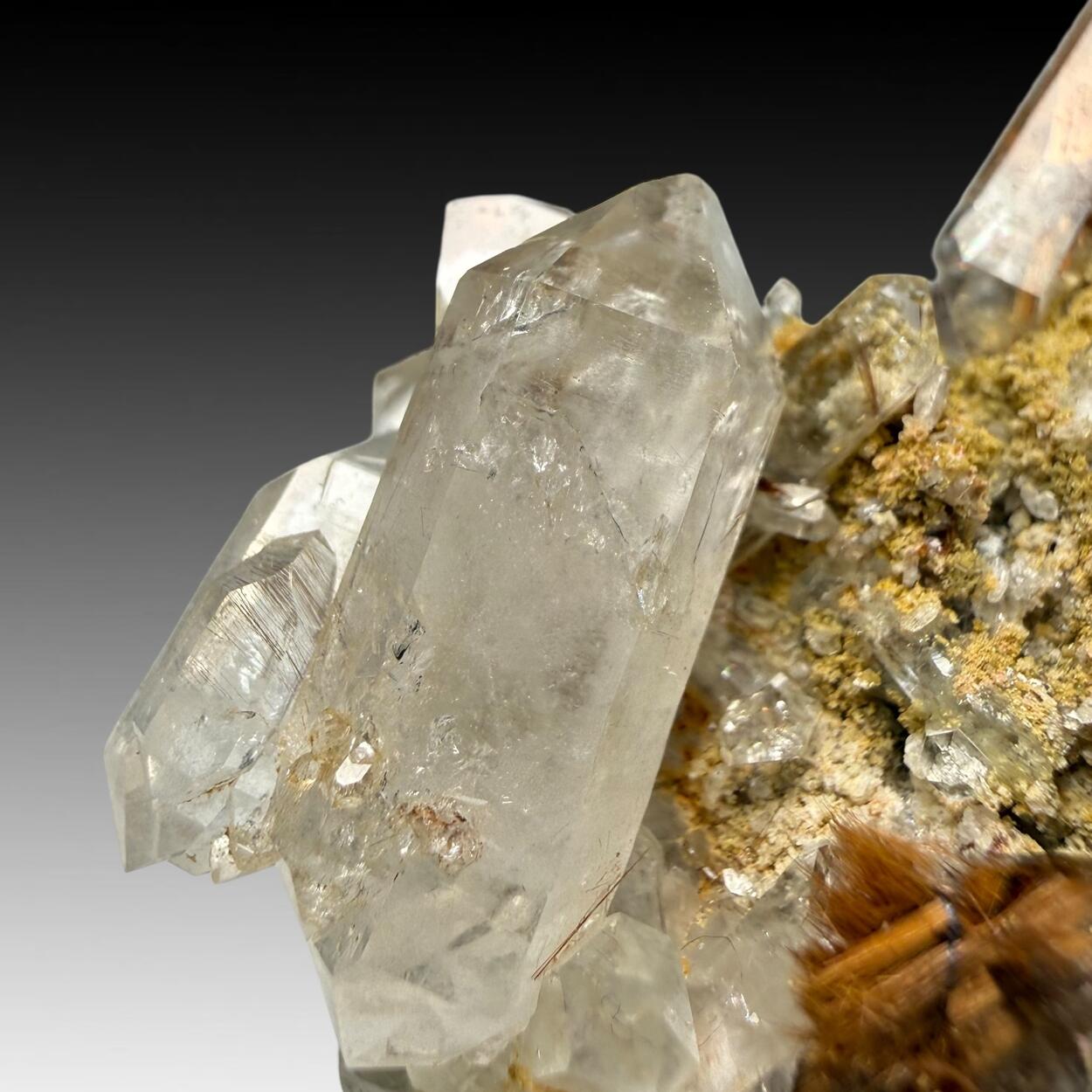 Quartz With Brookite & Rutile Inclusions