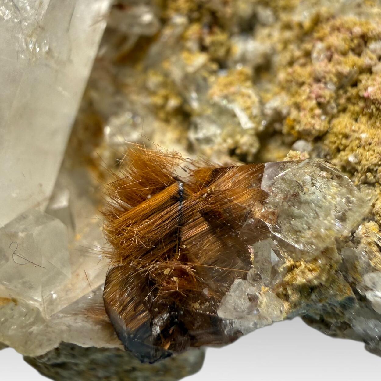 Quartz With Brookite & Rutile Inclusions