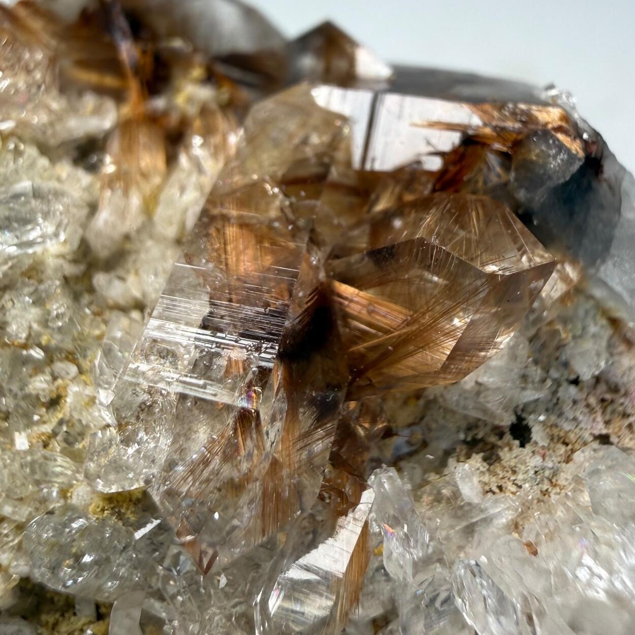Quartz With Brookite & Rutile Inclusions