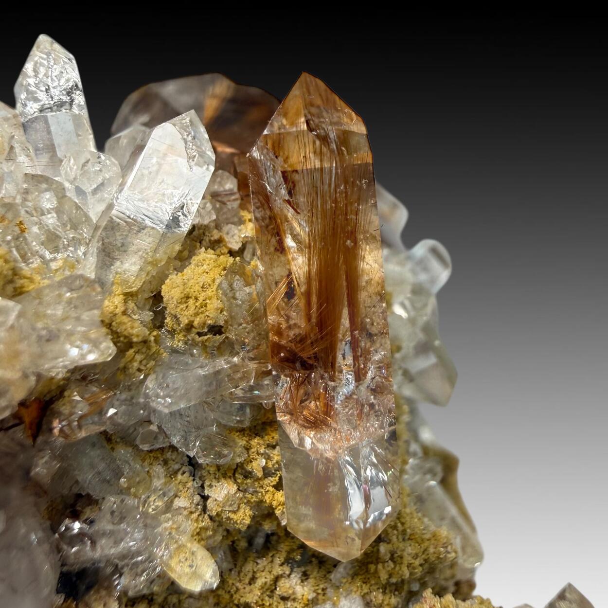 Quartz With Brookite & Rutile Inclusions