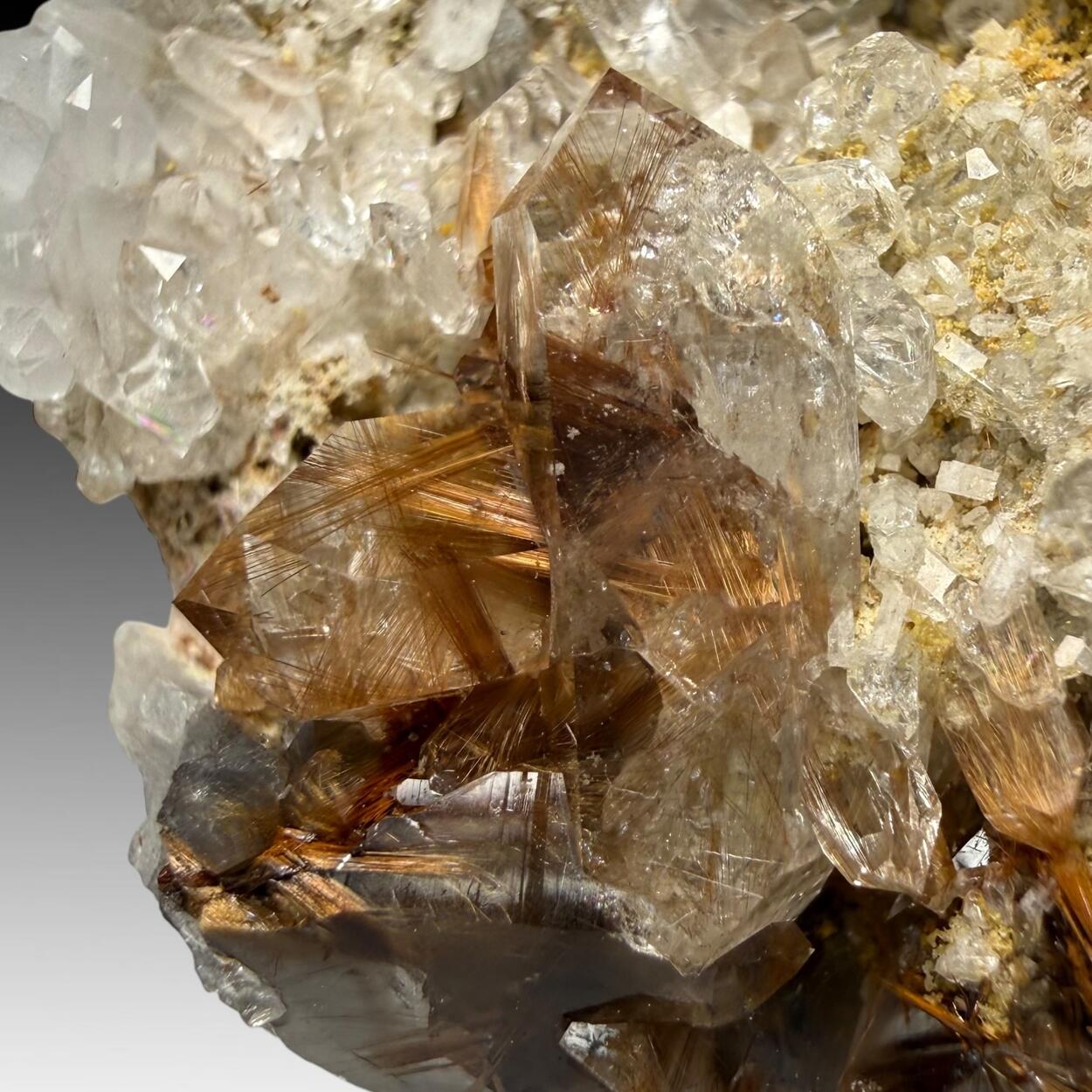 Quartz With Brookite & Rutile Inclusions