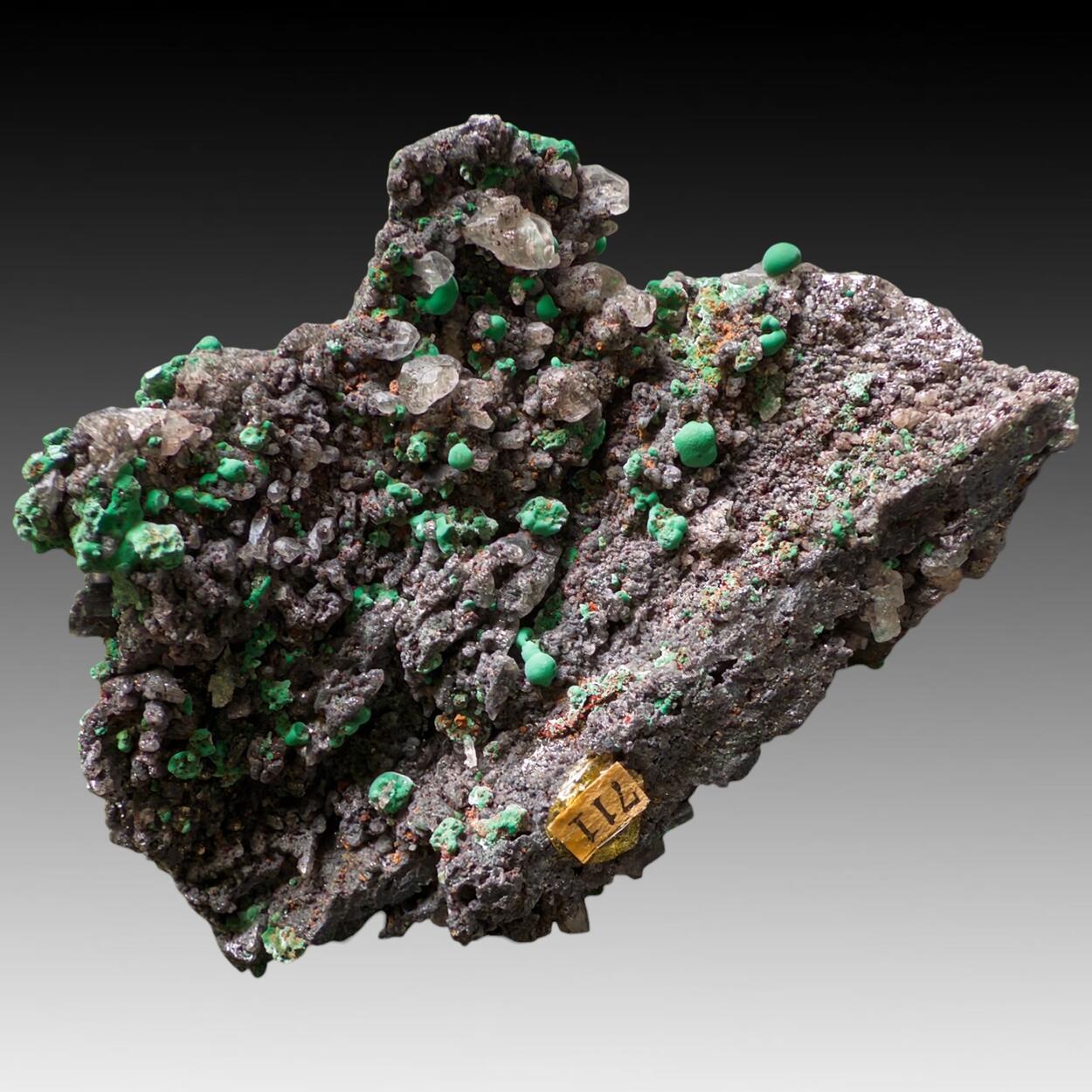 Cerussite With Native Copper & Malachite