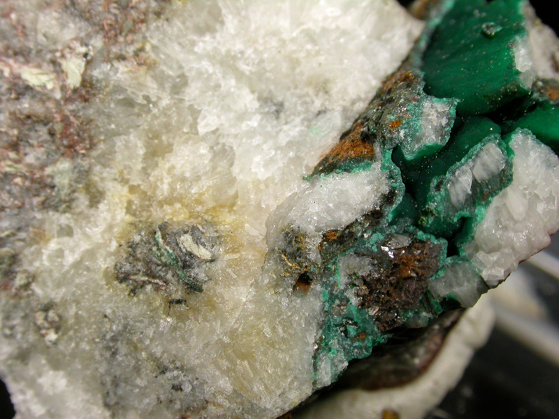 Libethenite & Malachite