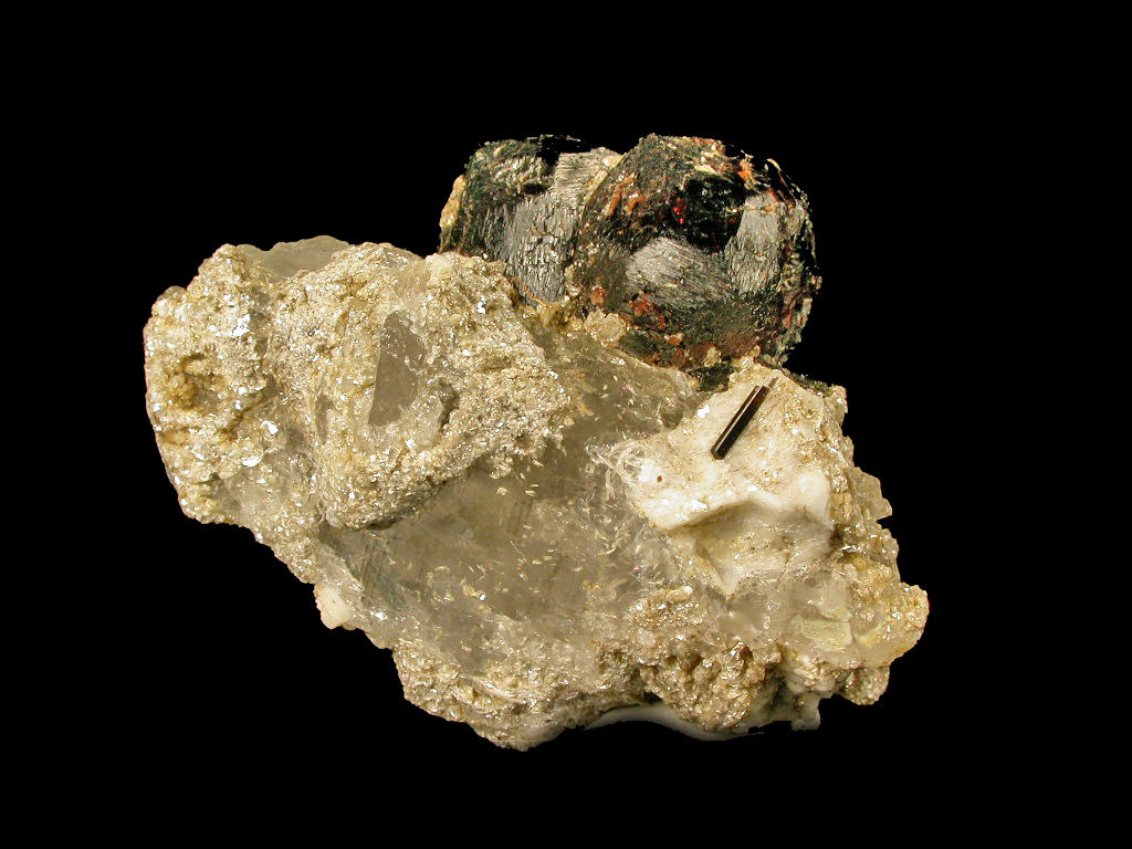 Spessartine Schorl Muscovite & Quartz