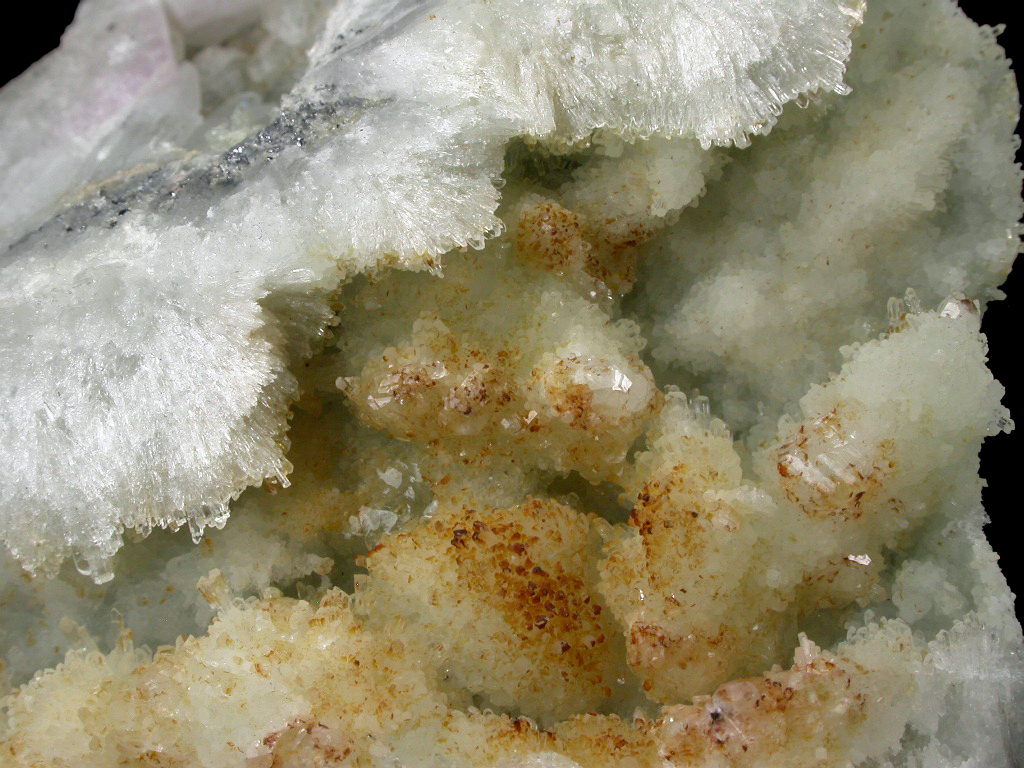 Pectolite Fluorapophyllite Molybdenite & Sodalite