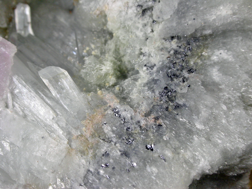 Pectolite Fluorapophyllite Molybdenite & Sodalite