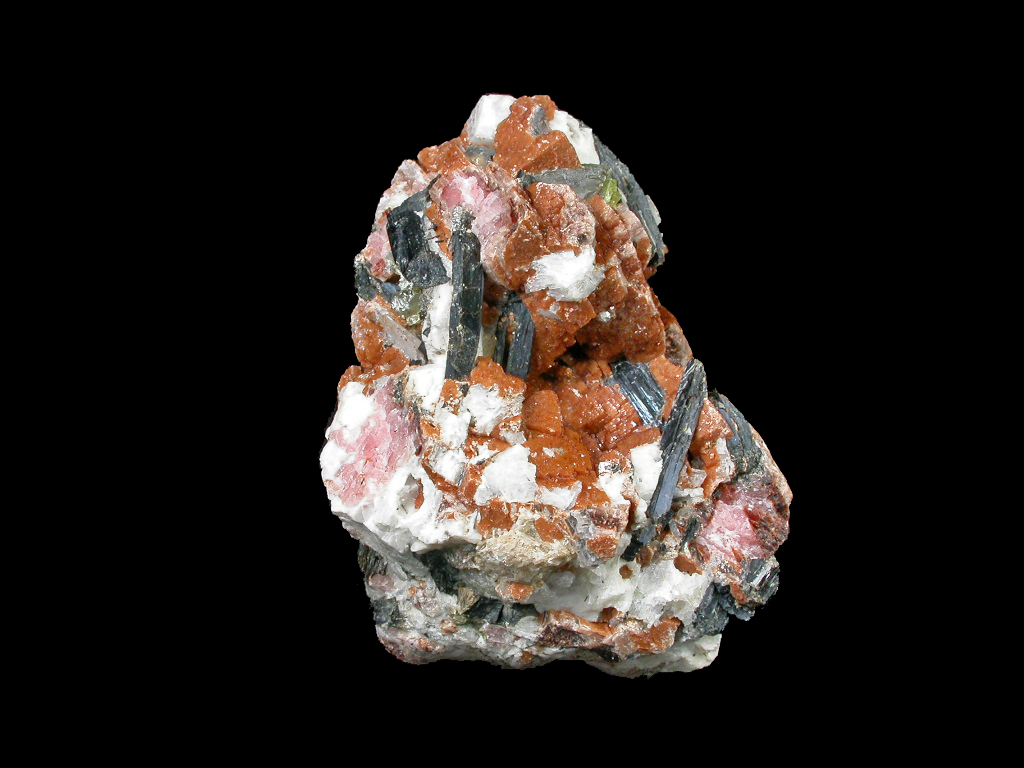 Rhodochrosite Aegirine & Sphalerite