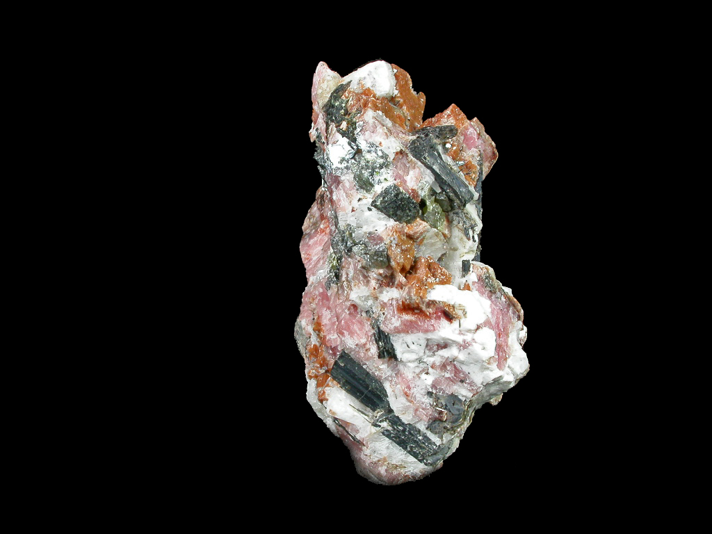Rhodochrosite Aegirine & Sphalerite