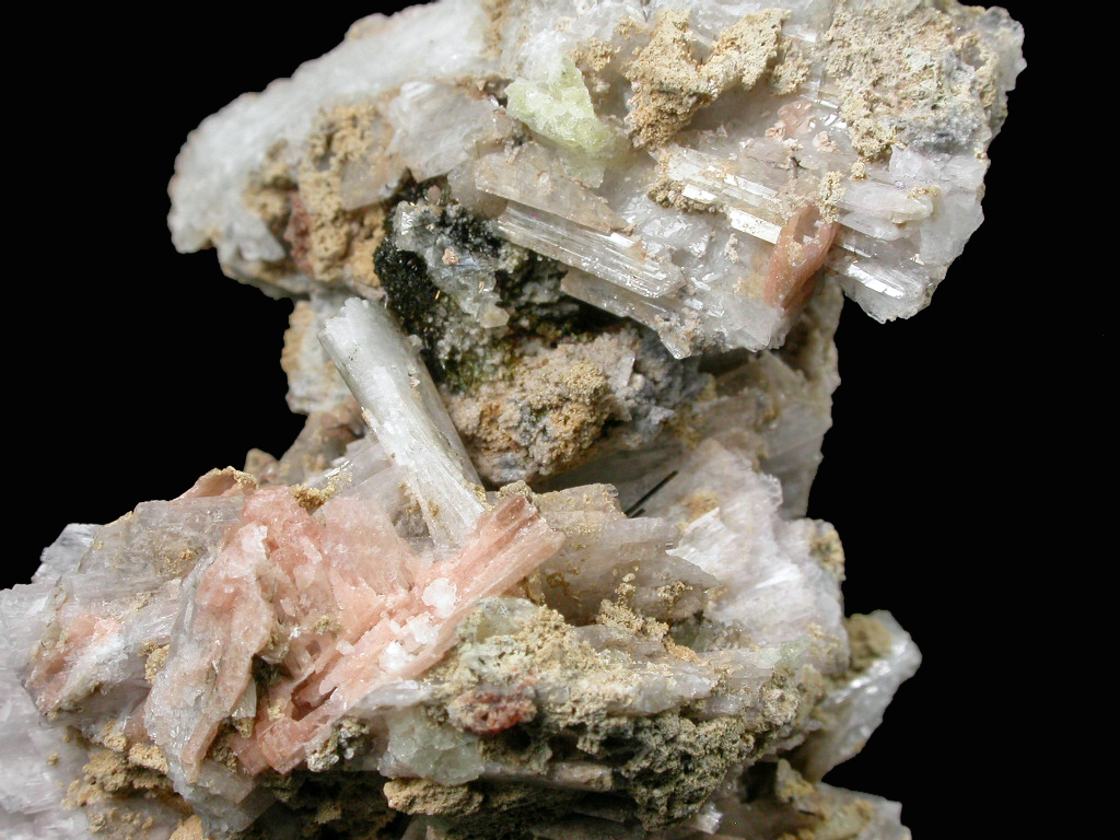 Albite Rhodochrosite Aegirine & Leucophanite