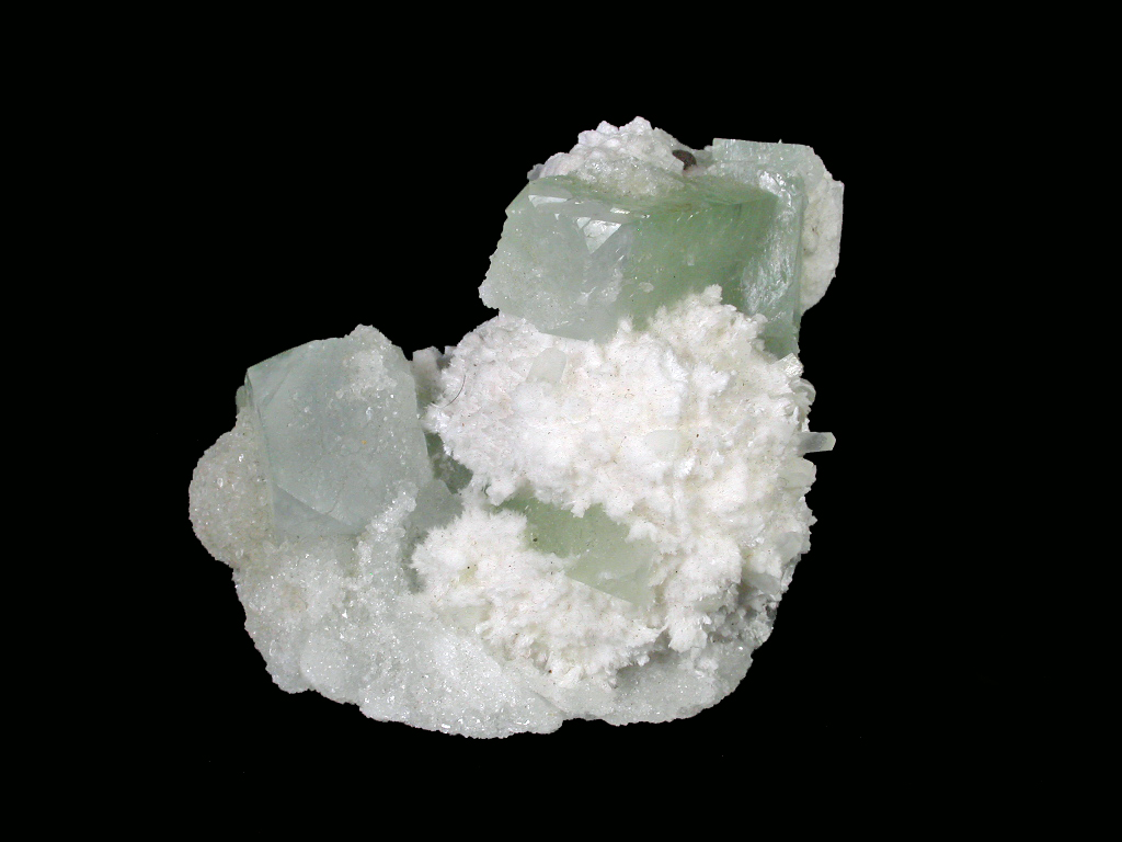 Fluorapophyllite Mordenite & Quartz