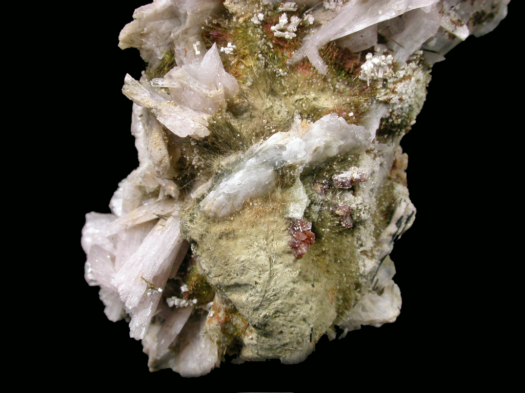 Albite Leucophanite Rhodochrosite & Fluorite