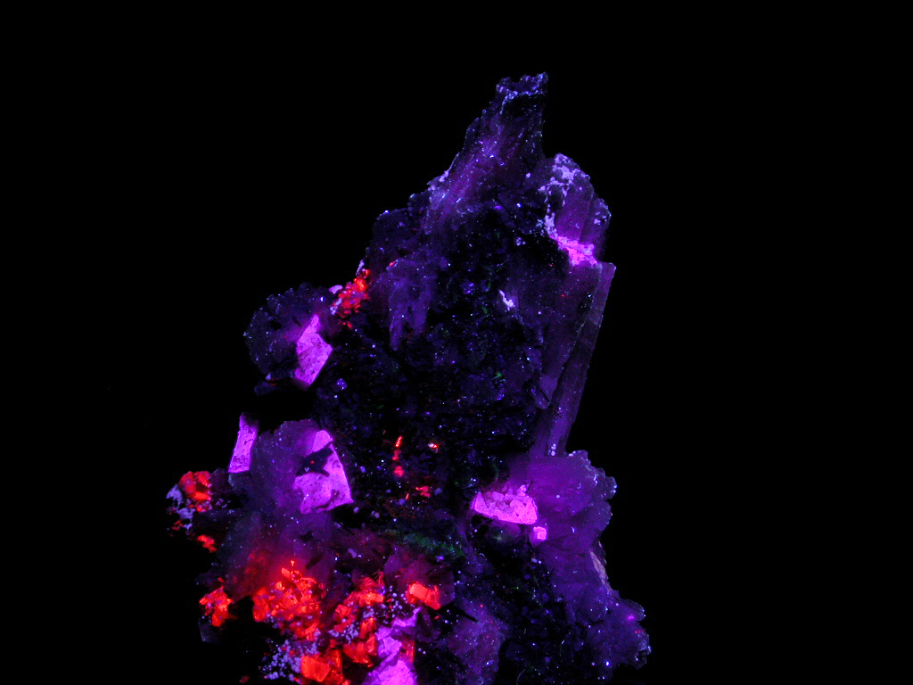 Albite Leucophanite Rhodochrosite & Fluorite