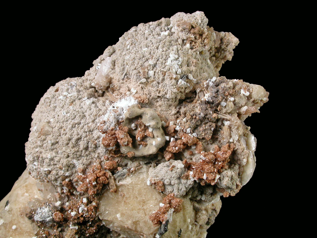 Rhodochrosite Rhabdophane-(Ce) & Catapleiite
