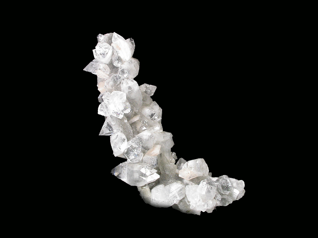Fluorapophyllite Stilbite & Quartz