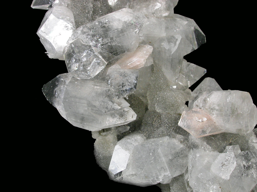 Fluorapophyllite Stilbite & Quartz