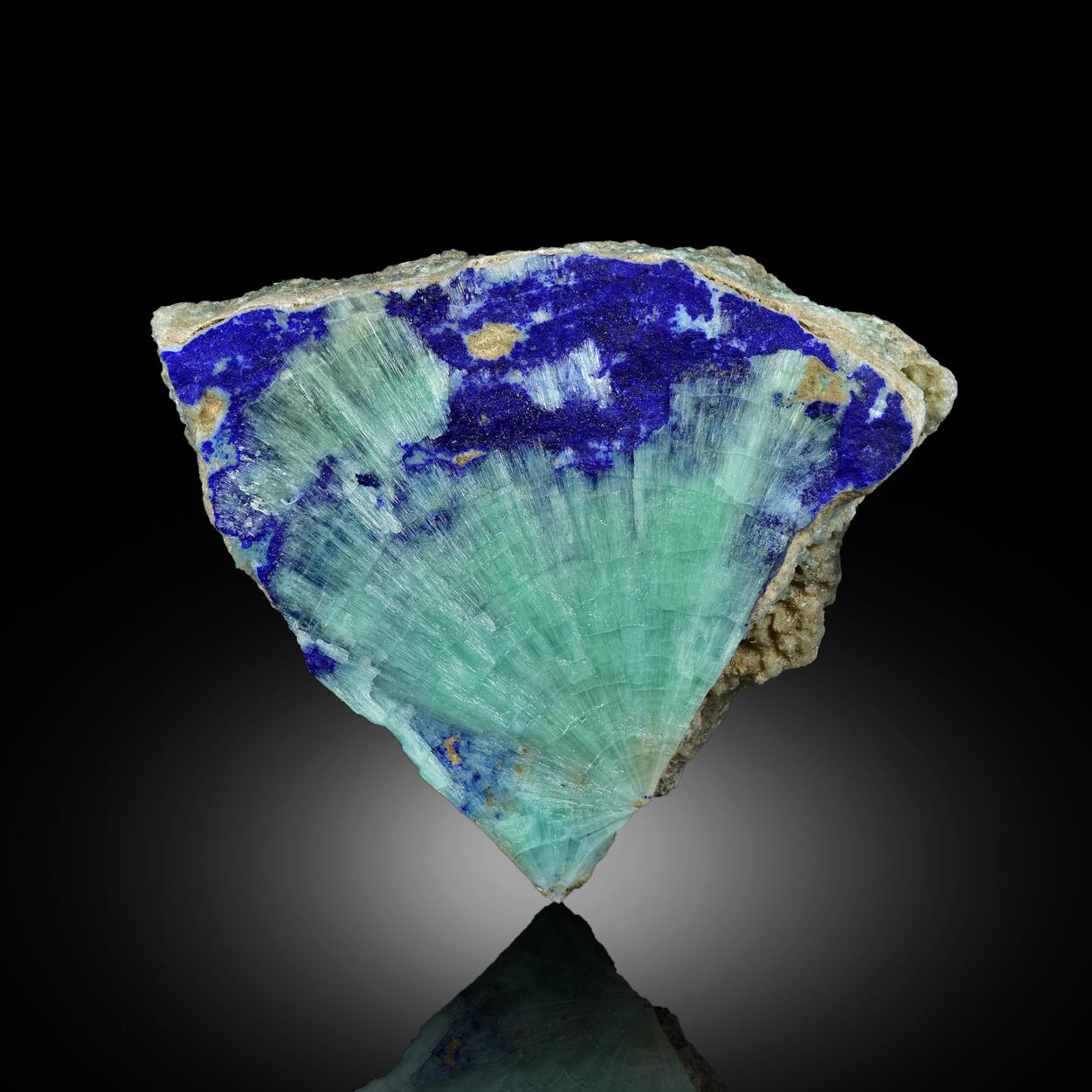 Aragonite With Azurite