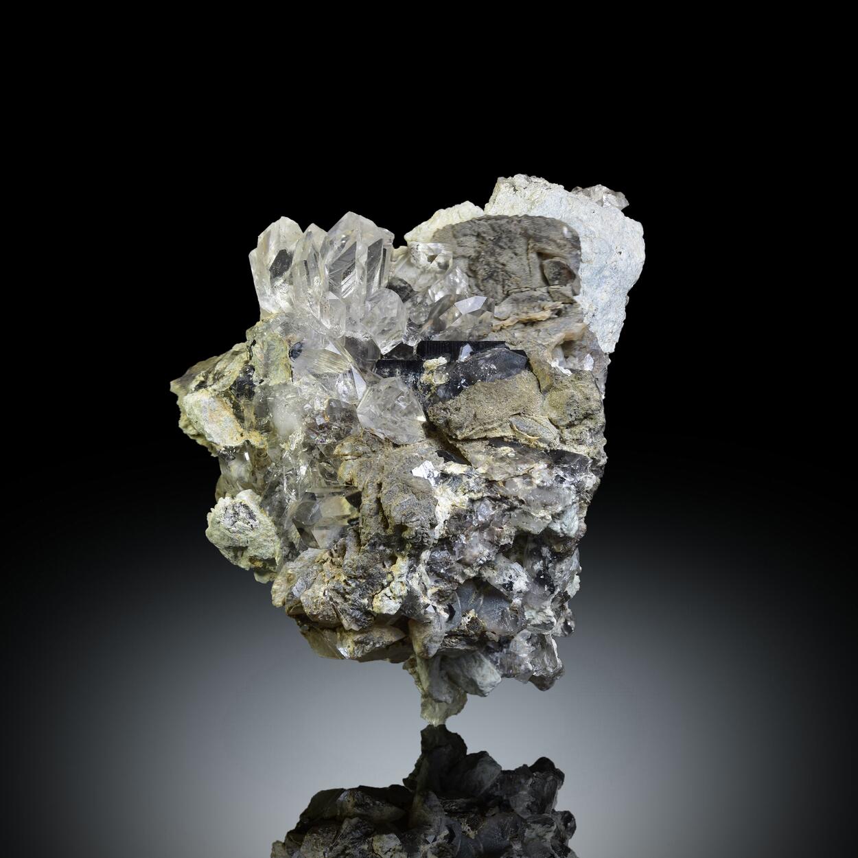 Brookite With Quartz