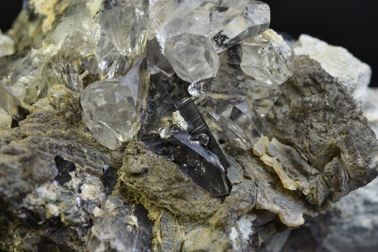 Brookite With Quartz