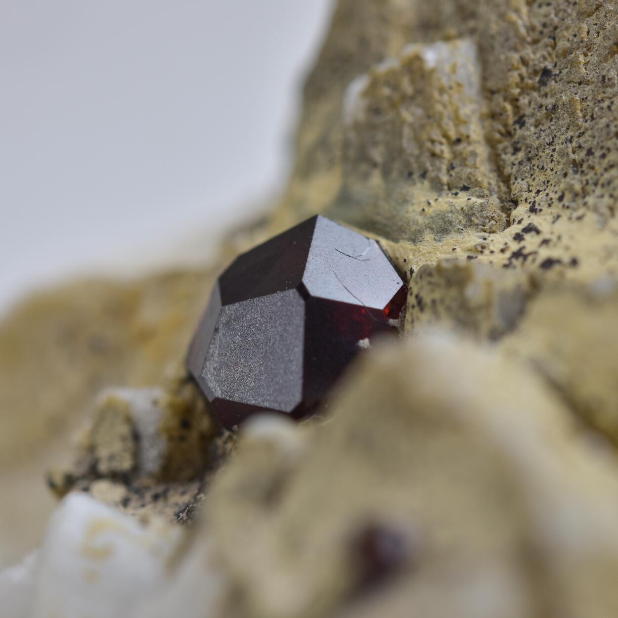 Garnet Var Spessartine With Feldspar & Quartz