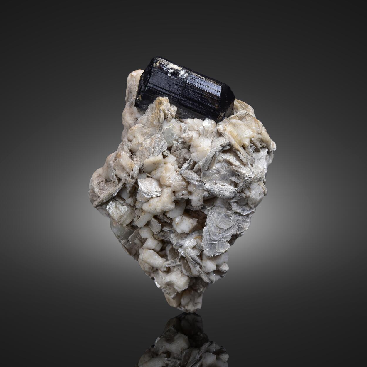 Tourmaline With Feldspar & Muscovite