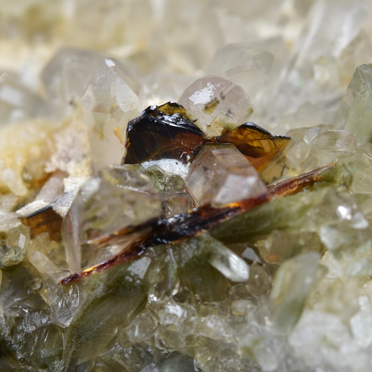Quartz With Chlorite & Brookite