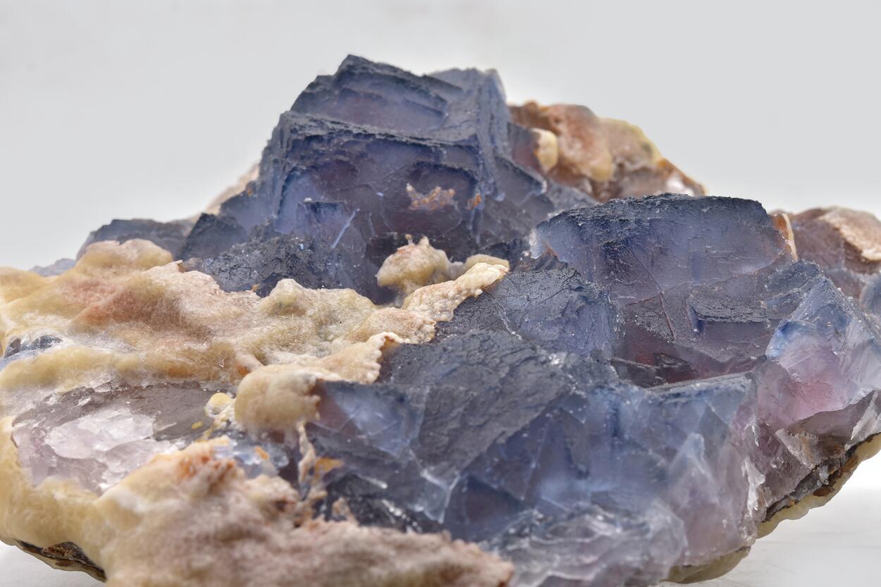 Fluorite With Calcite