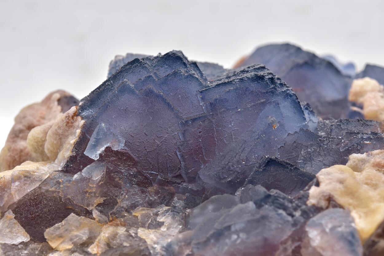Fluorite With Calcite