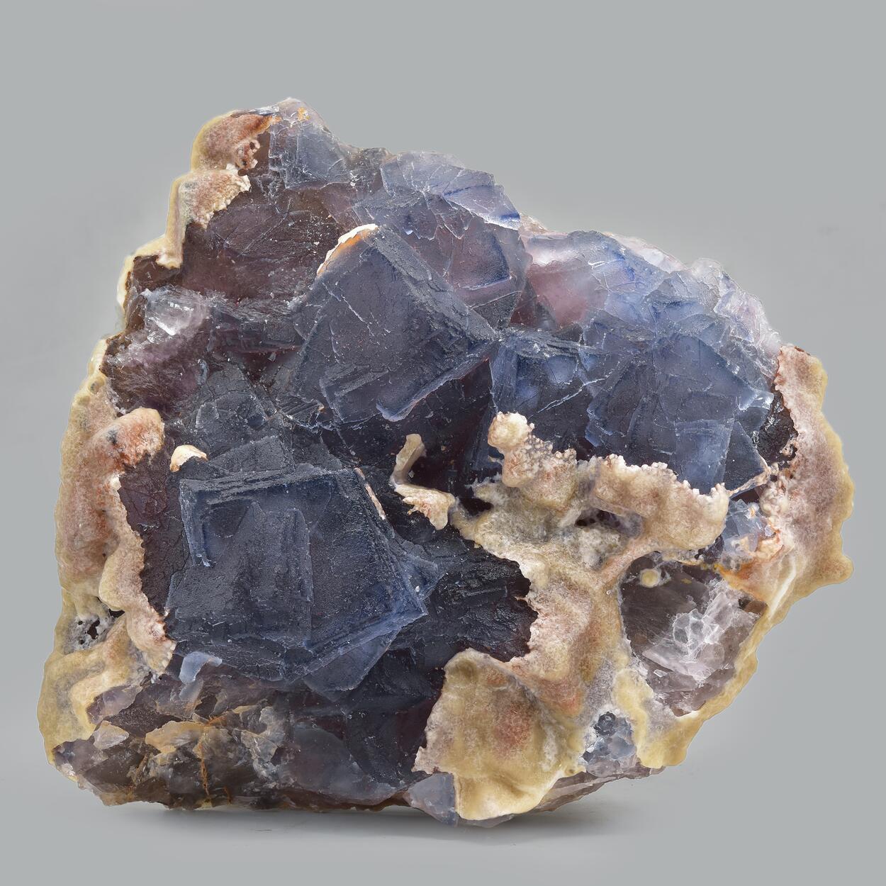 Fluorite With Calcite
