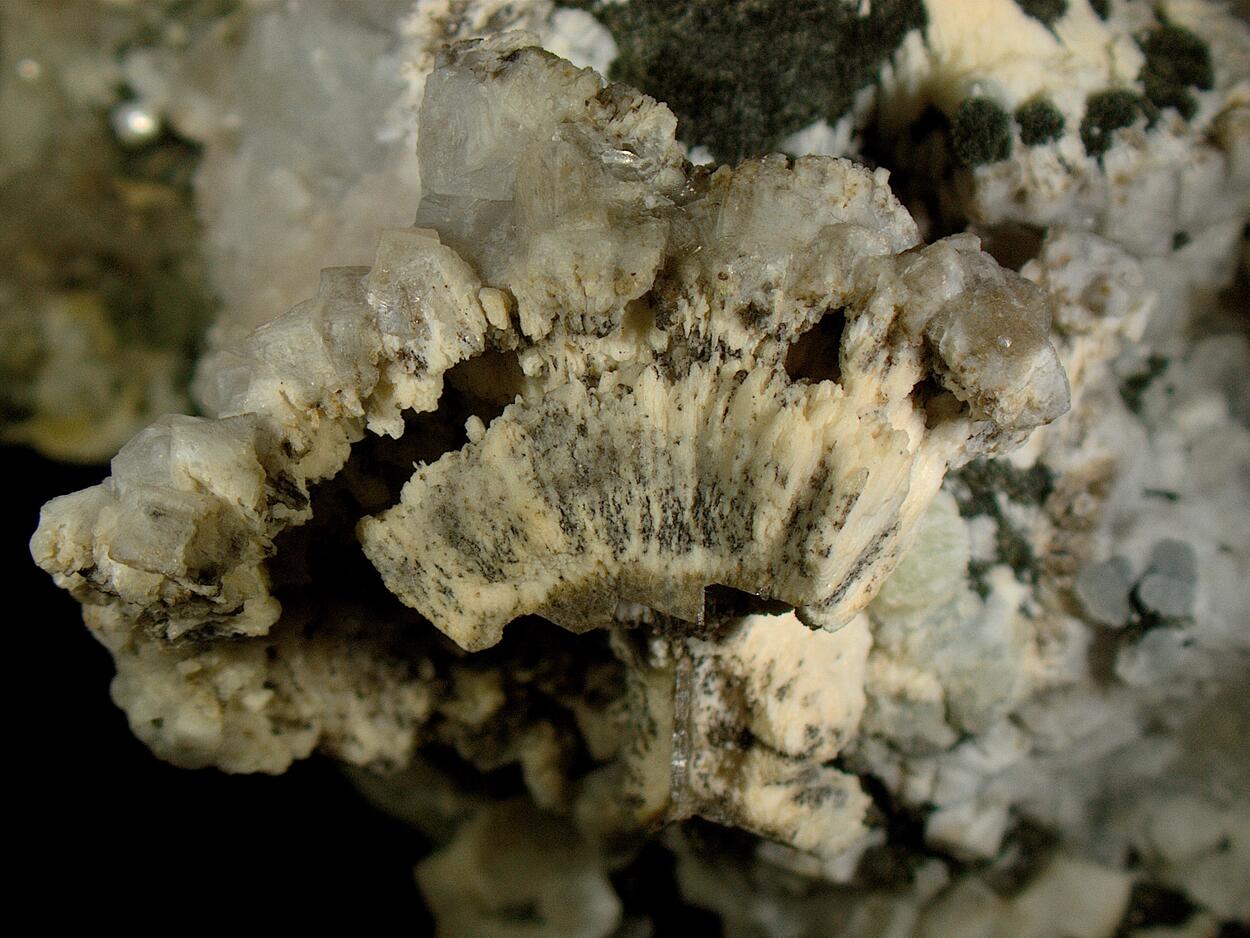 Prehnite & Calcite & Julgoldite