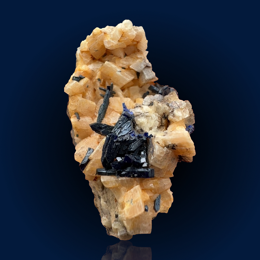 Azurite On Dolomite