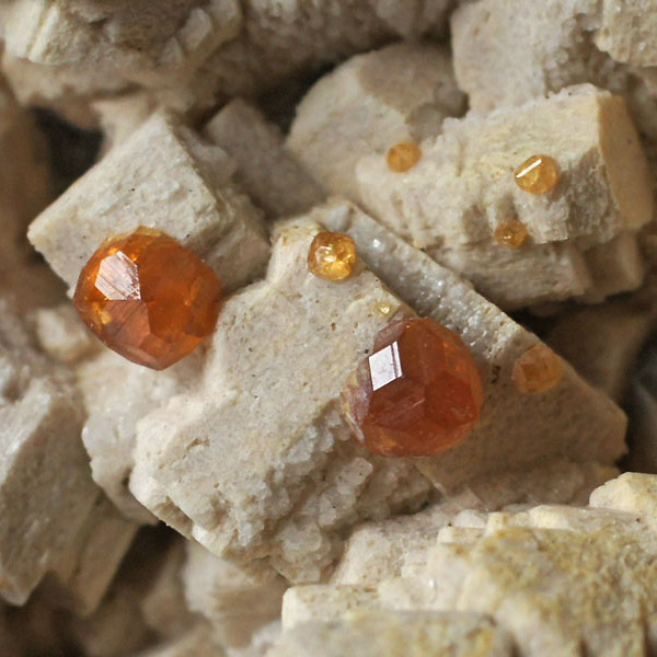 Spessartine Quartz & Feldspar