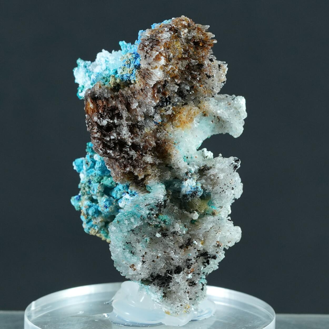 Gypsum Serpierite Spangolite & Cyanotrichite