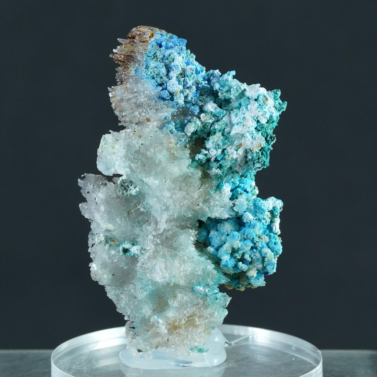 Gypsum Serpierite Spangolite & Cyanotrichite