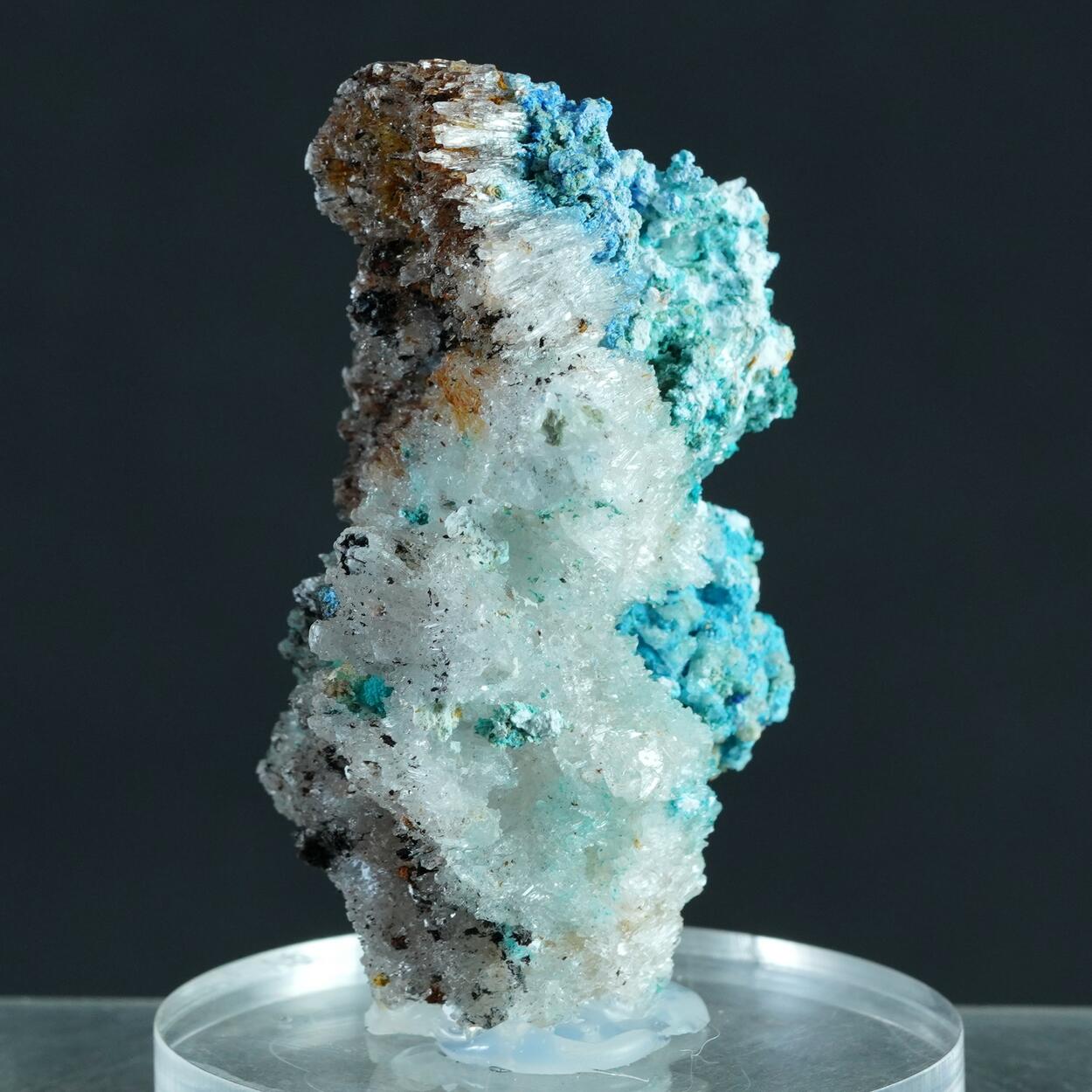 Gypsum Serpierite Spangolite & Cyanotrichite