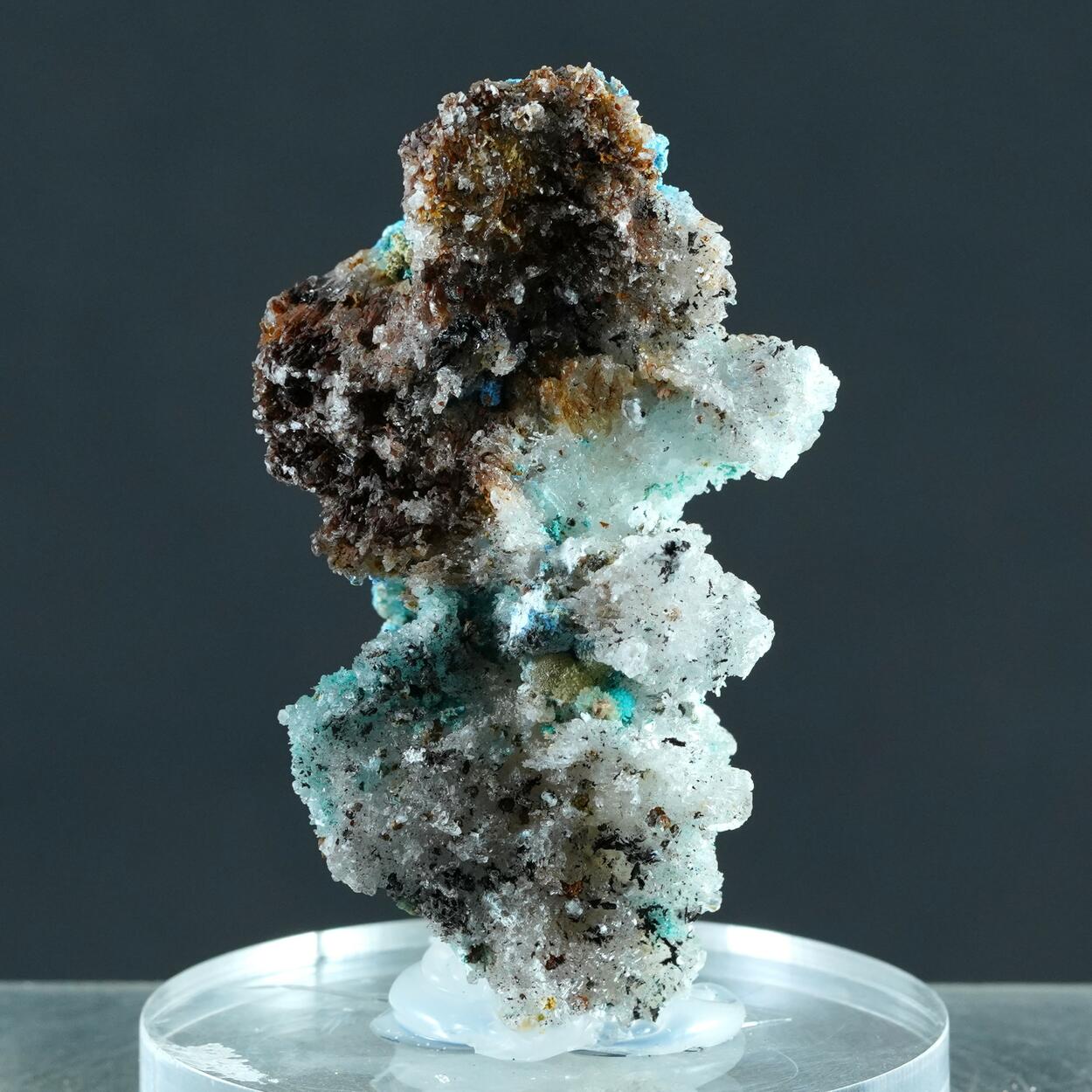 Gypsum Serpierite Spangolite & Cyanotrichite