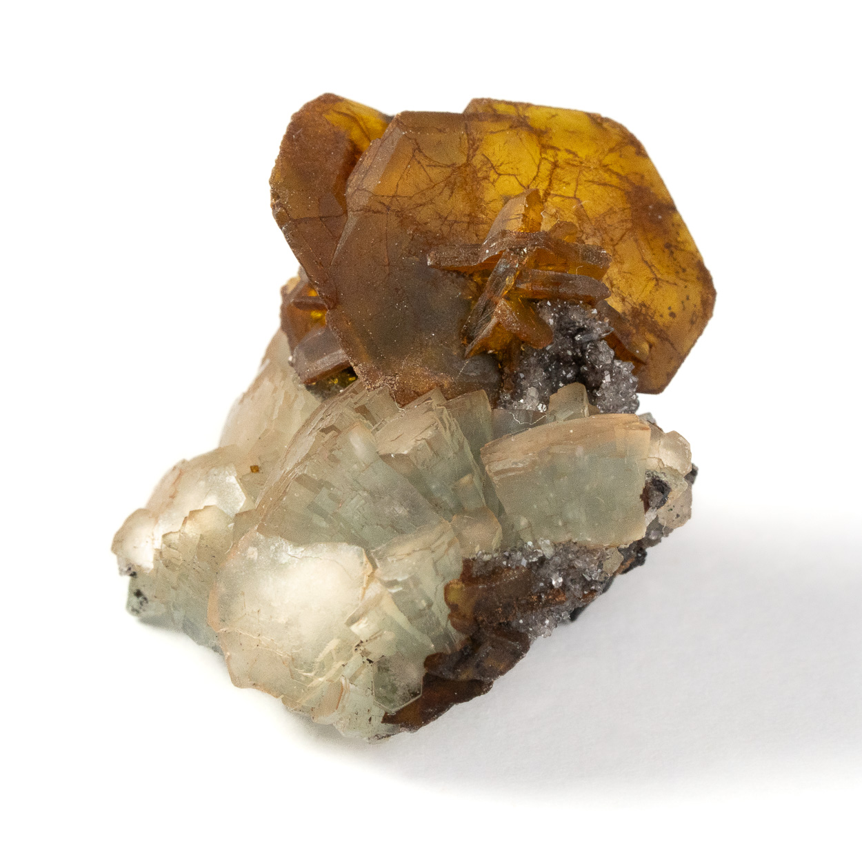 Sturmanite On Brucite