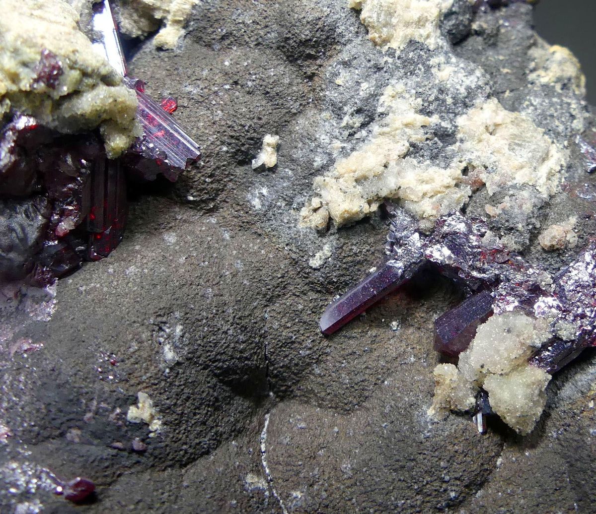 Proustite With Native Silver