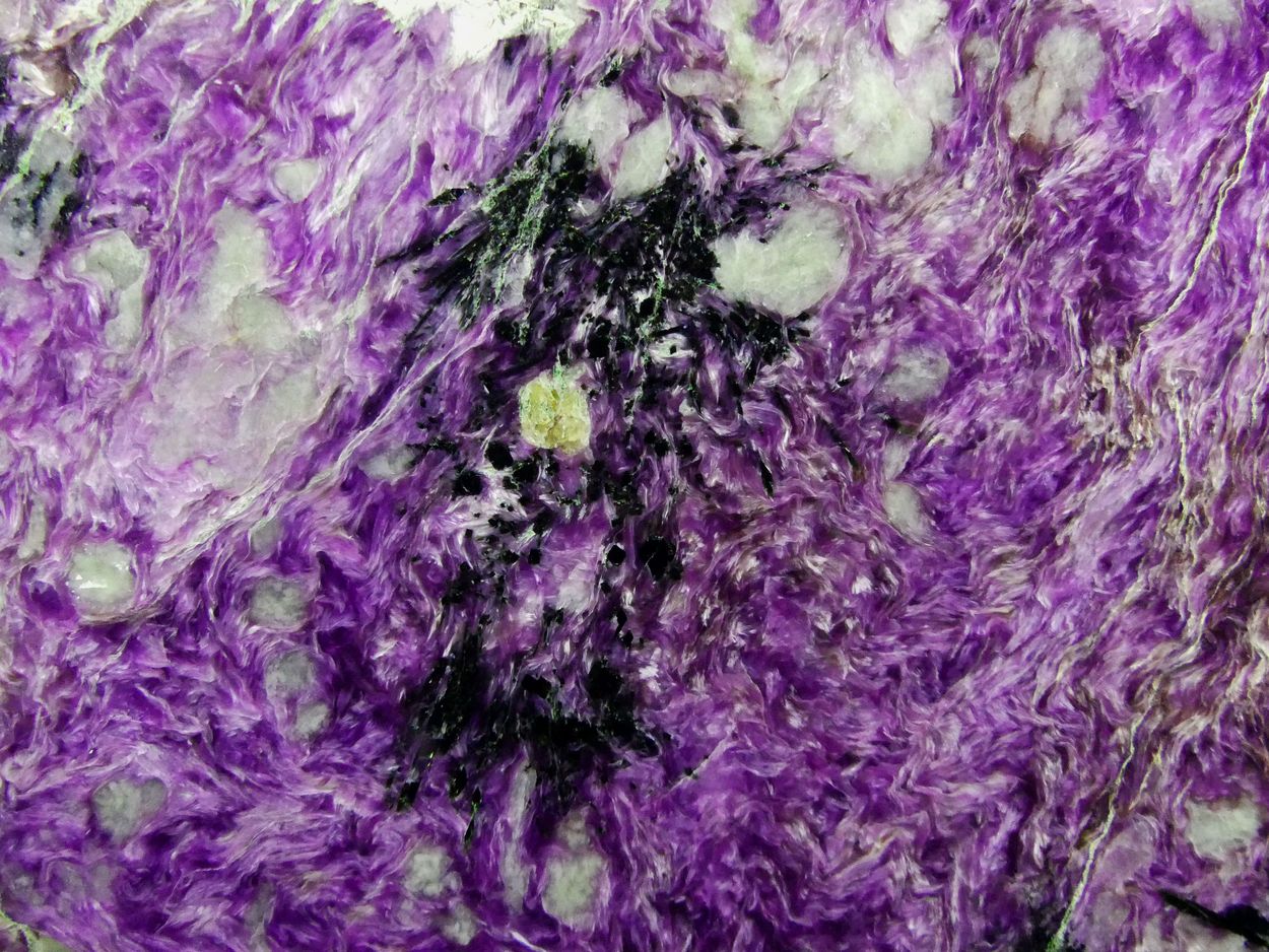 Charoite With Tinaksite Fedorite & Aegirine