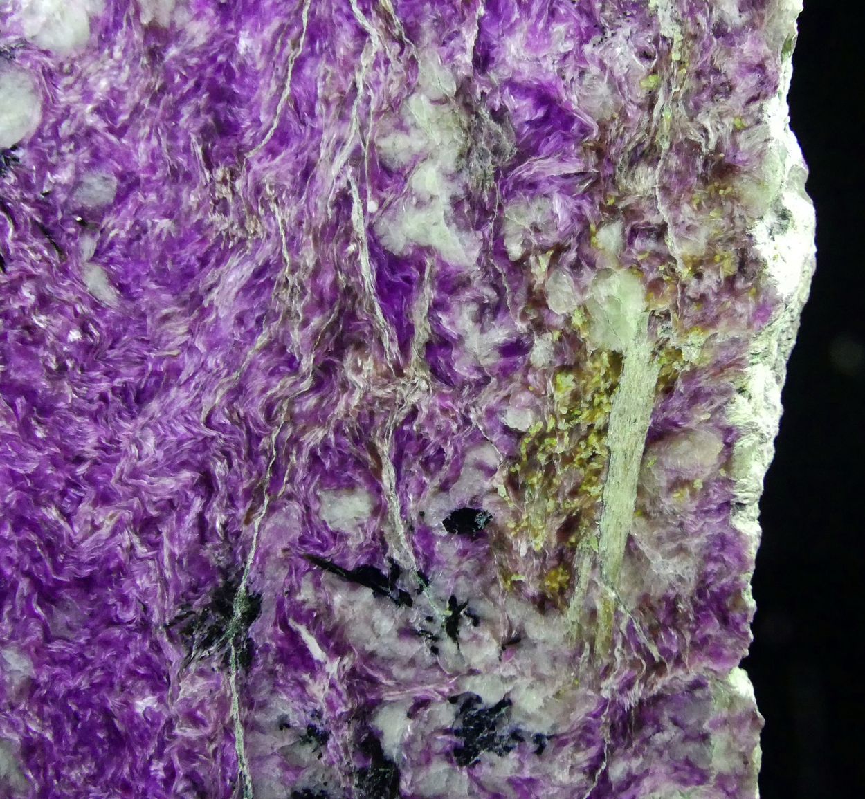 Charoite With Tinaksite Fedorite & Aegirine