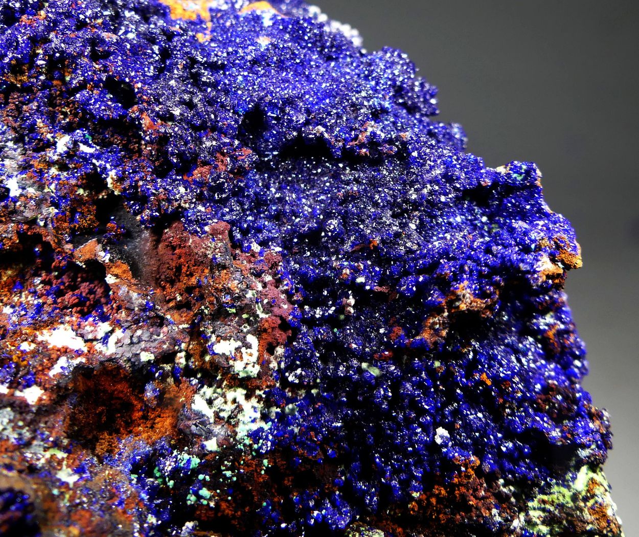 Azurite With Agardite